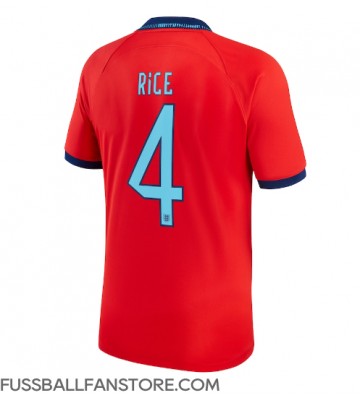 England Declan Rice #4 Replik Auswärtstrikot WM 2022 Kurzarm